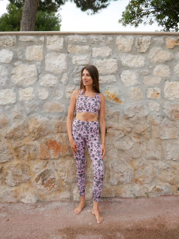 Leggings Maddy in Pink Horse Print