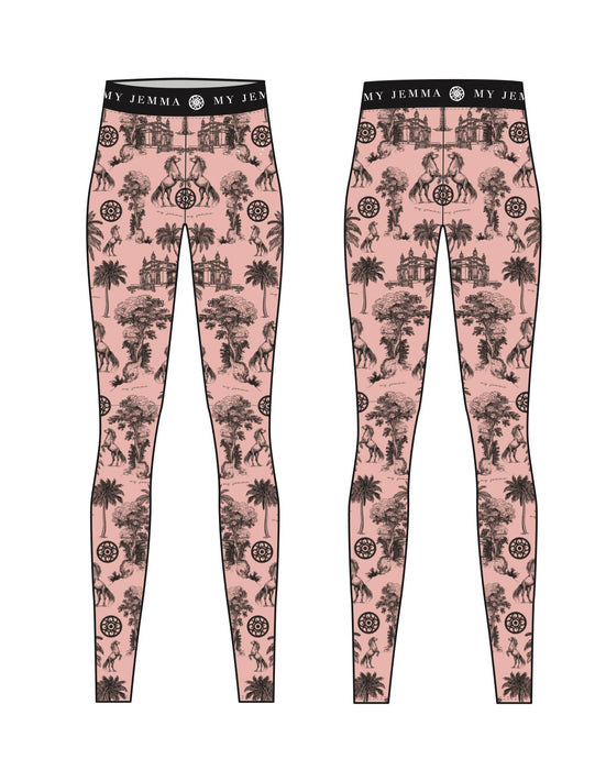 Leggings Maddy in Artichoke print