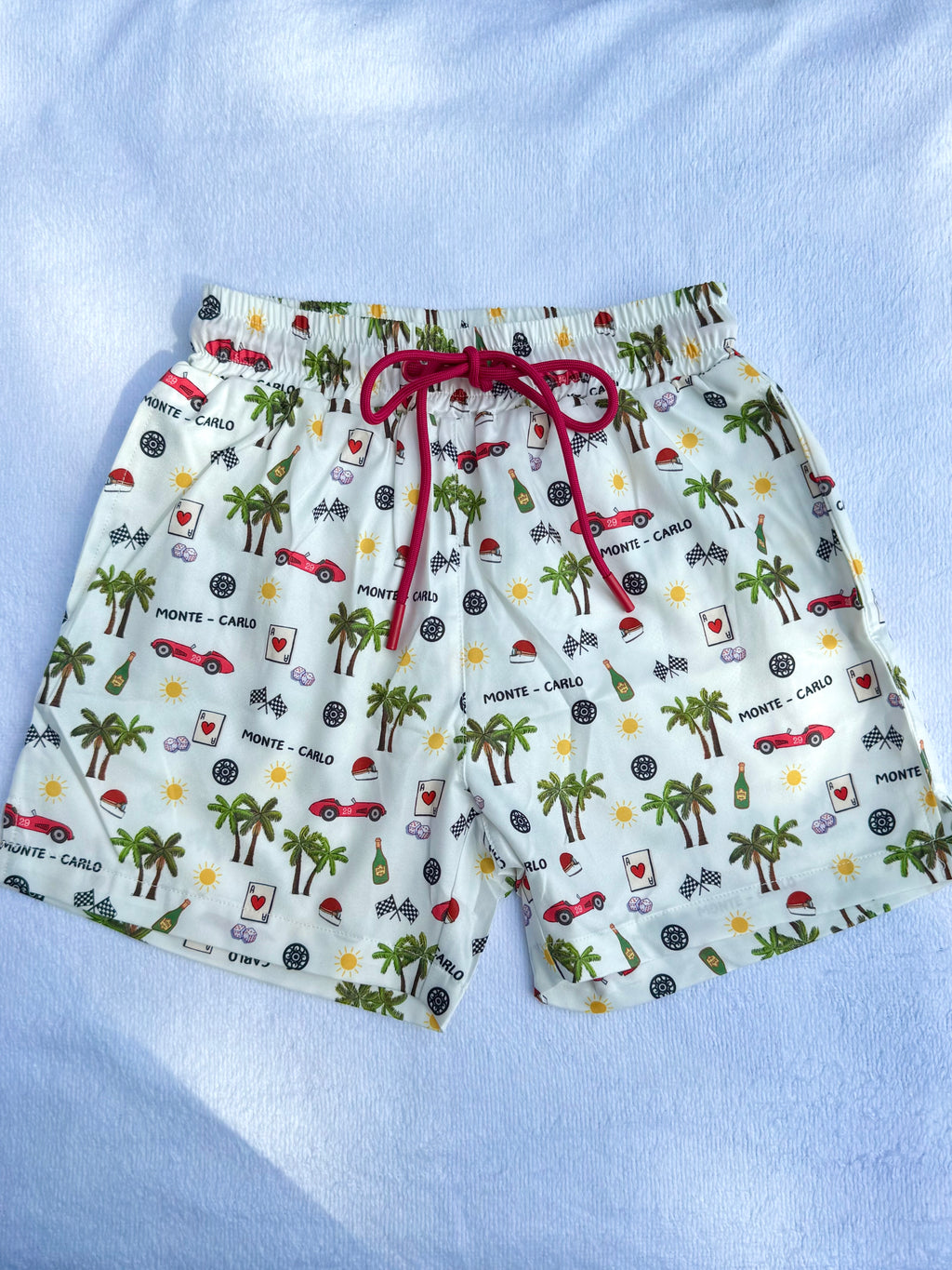 Boy Swim Shorts in Monte-Carlo prints