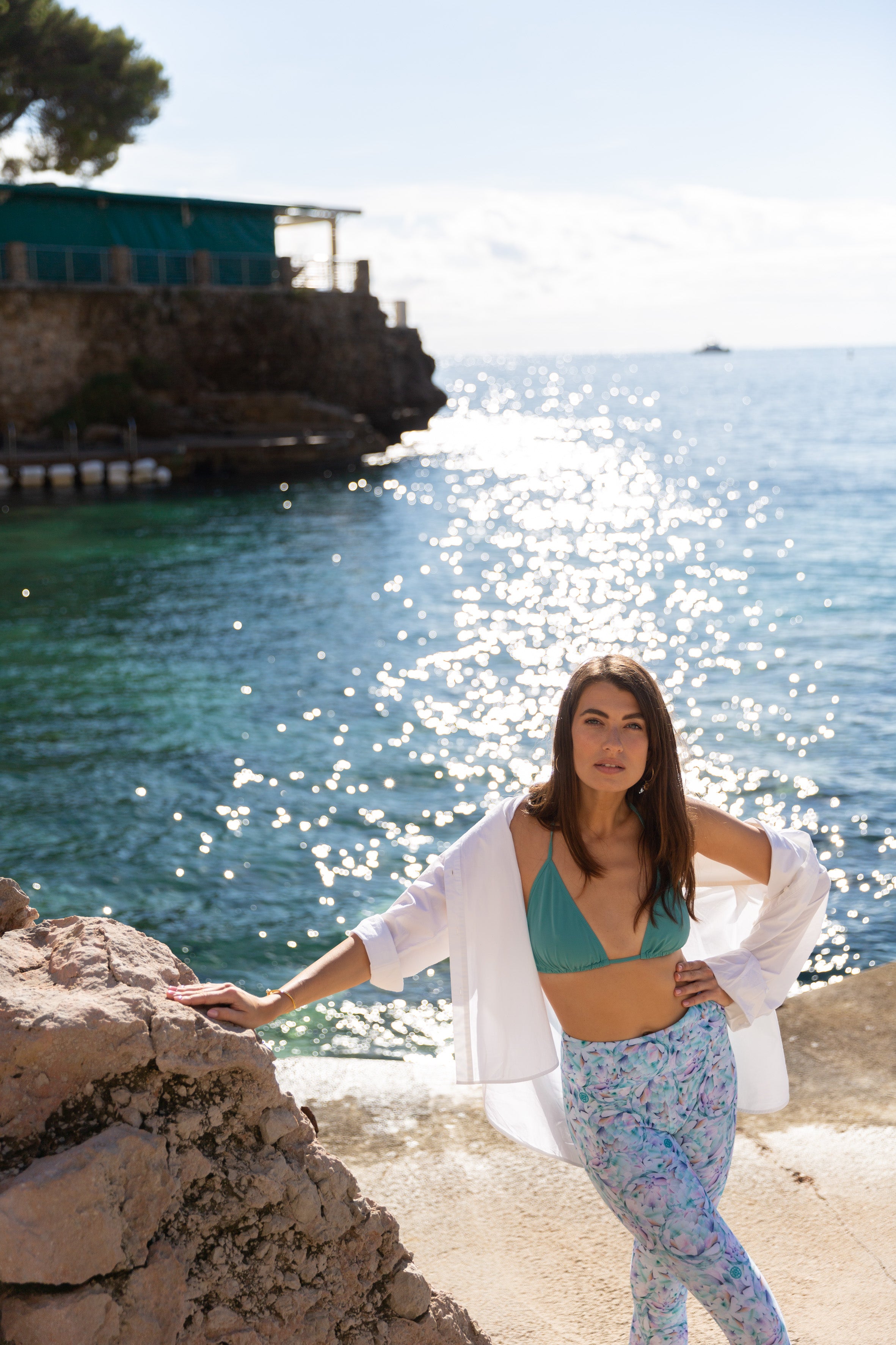 Leggings Maddy in Artichoke print