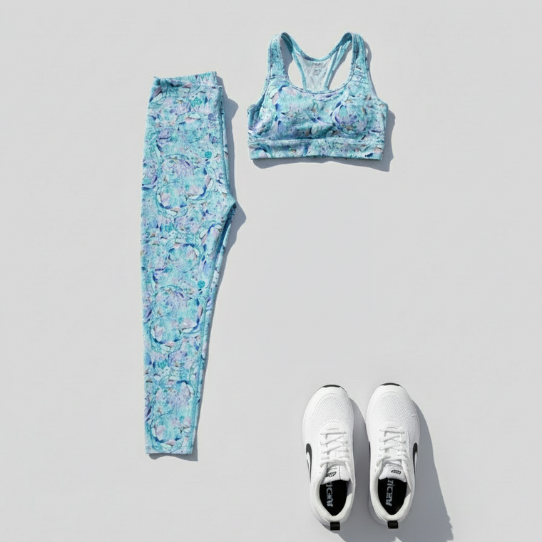 Sports Bra in Artichoke print