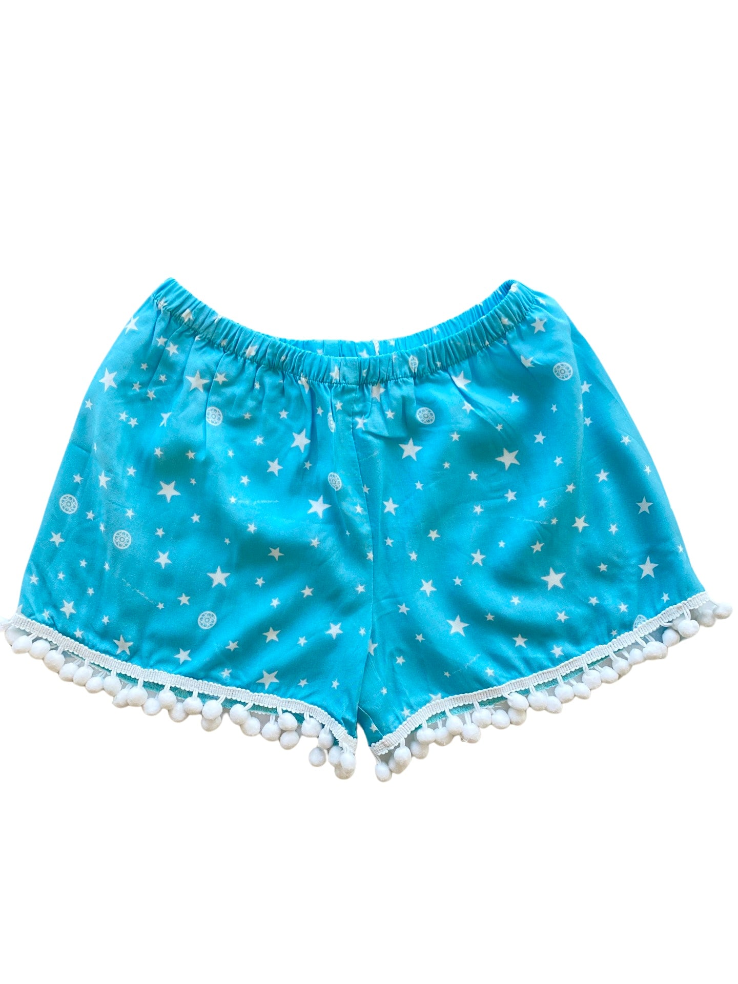 Mini Shorts in Blue Star print