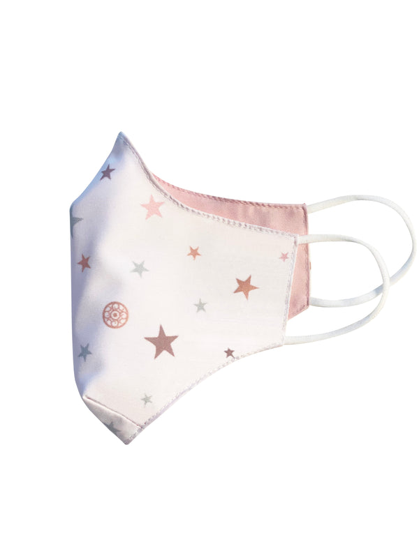 Mask in Star Mix Print / Pink
